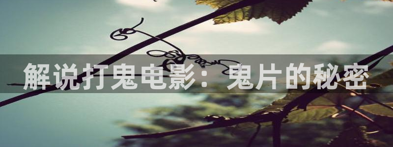 午夜影视在线播放：解说打鬼电影：鬼片的秘密